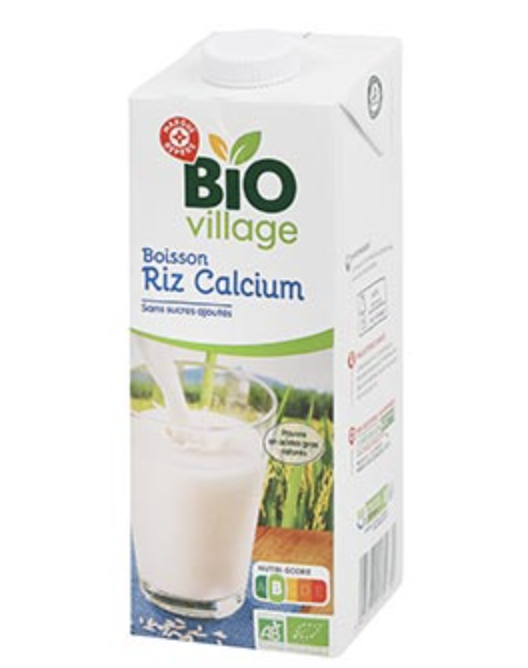 Boisson riz calcium Bio village