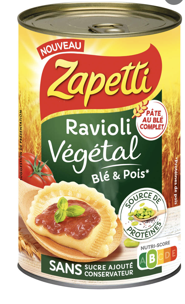 Zaetti - Ravioli blé et pois